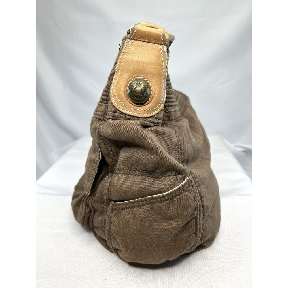 Y2K Gap Baguette Shoulder Bag Women’s Brown Lined Handbag Purse - Picture 6 of 11